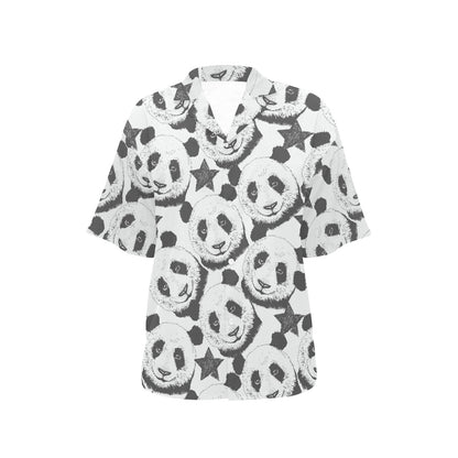 Panda Pattern Print Design A02 Women's Hawaiian Shirt