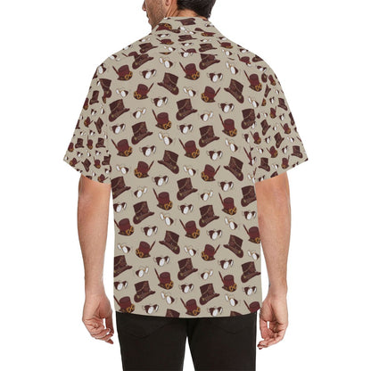 Steampunk Hat Print Design LKS301 Men's Hawaiian Shirt