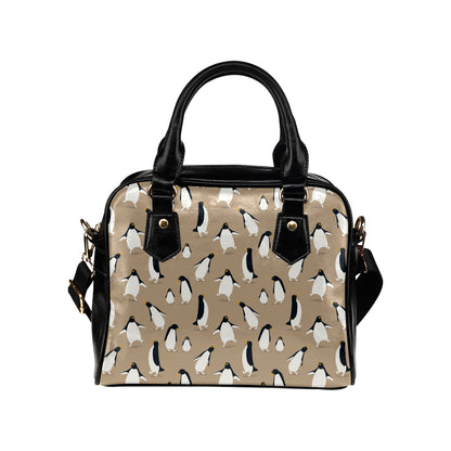 Penguin Pattern Print Design A01 Shoulder Handbag