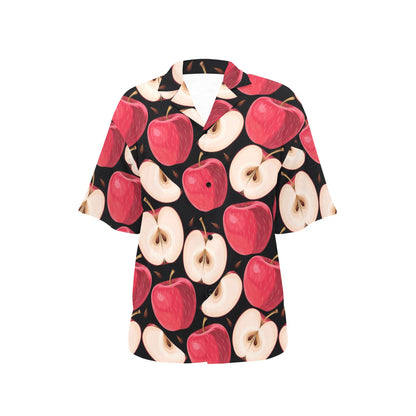 Apple Pattern Print Design AP02 Women's Hawaiian Shirt