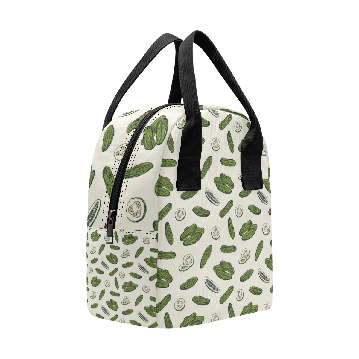 Cucumber Pattern Print Design CC05 Insulated Lunch Bag