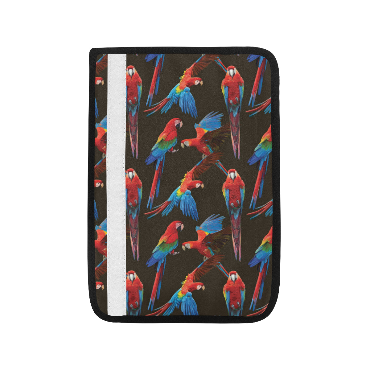 Macaw Pattern Print Design 04 Car Seat Belt Cover