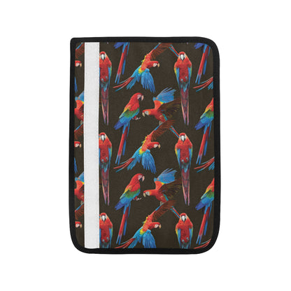 Macaw Pattern Print Design 04 Car Seat Belt Cover