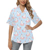 Donut Unicorn Pattern Print Design DN014 Women's Hawaiian Shirt