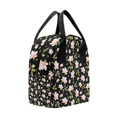 Magnolia Pattern Print Design MAG01 Insulated Lunch Bag