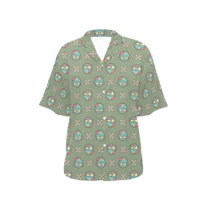 Zombie Print Design LKS301 Women's Hawaiian Shirt