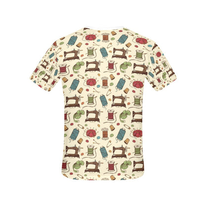 Sewing Equipment Print Design LKS303 Women's  T-shirt