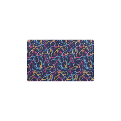 Bowling Pattern Print Design 07 Kitchen Mat