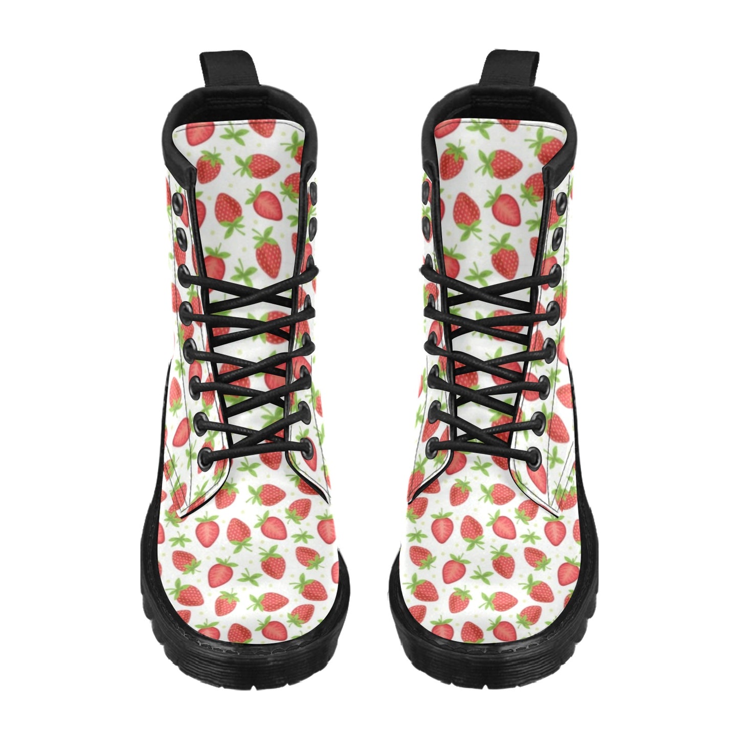 Strawberry Pattern Print Design SB07 Women's Boots