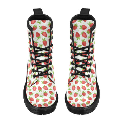 Strawberry Pattern Print Design SB07 Women's Boots