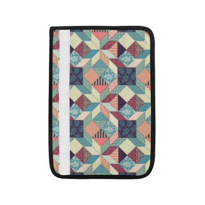 Patchwork Pattern Print Design 02 Car Seat Belt Cover