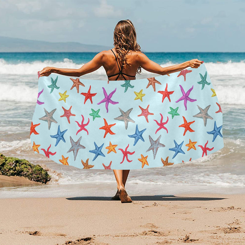 Starfish Print Design LKS402 Beach Towel 32" x 71"