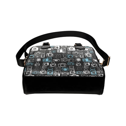 Camera Pattern Print Design 04 Shoulder Handbag