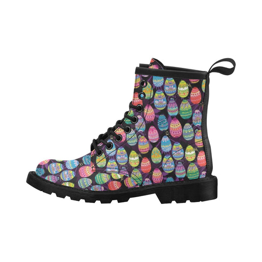 Easter Eggs Pattern Print Design RB08 Women's Boots