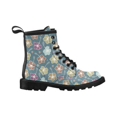 Hibiscus Pattern Print Design HB033 Women's Boots