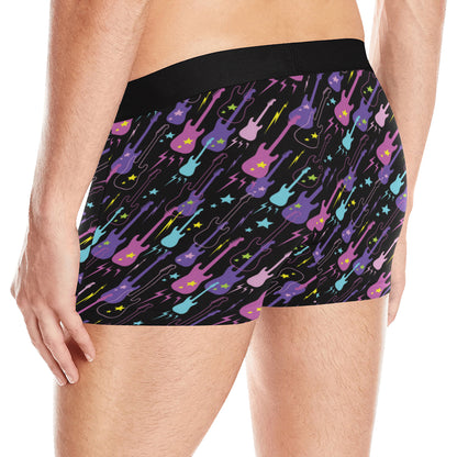 Electric Guitar Pattern Print Design 02 Men's Boxer Briefs