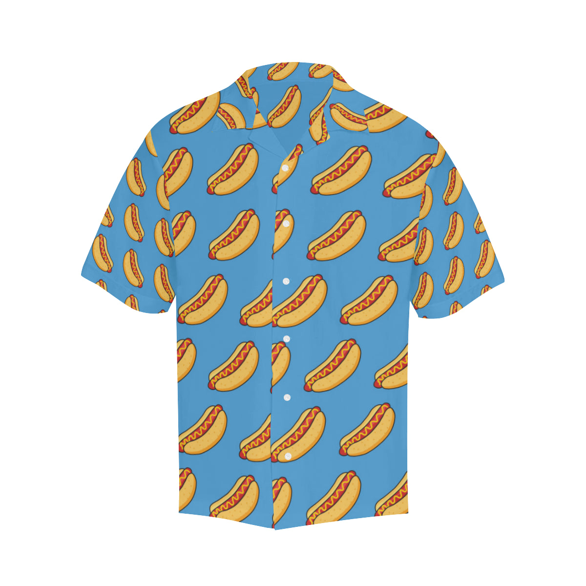 Hot Dog Pattern Print Design 02 Men's Hawaiian Shirt