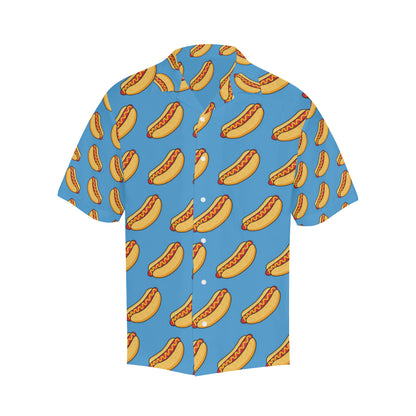 Hot Dog Pattern Print Design 02 Men's Hawaiian Shirt