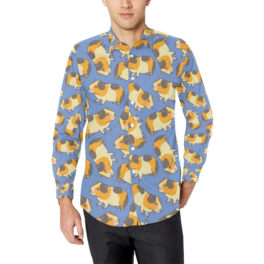Guinea Pig Pattern Print Design 01 Men's Long Sleeve Shirt