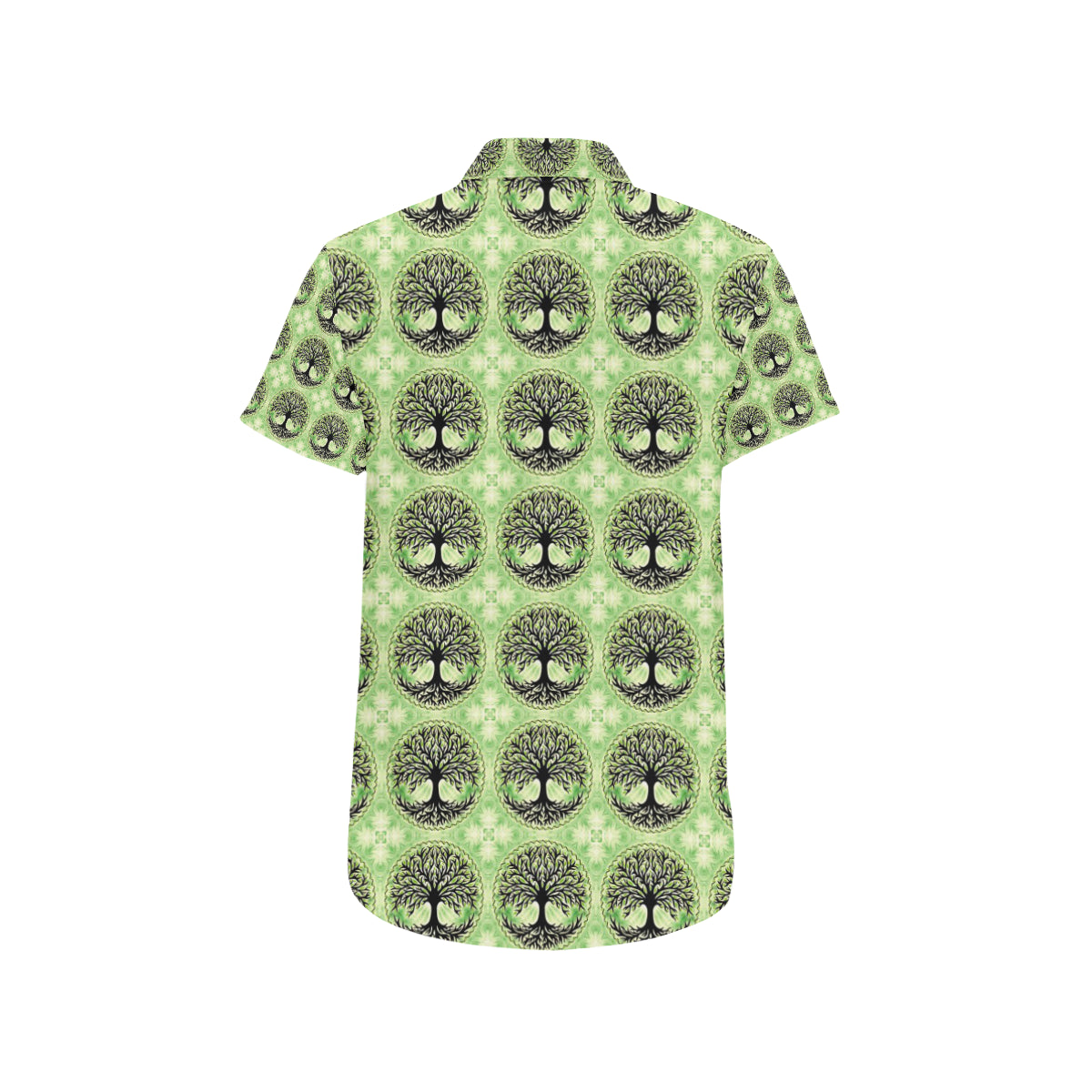 Celtic Pattern Print Design 010 Men's Short Sleeve Button Up Shirt