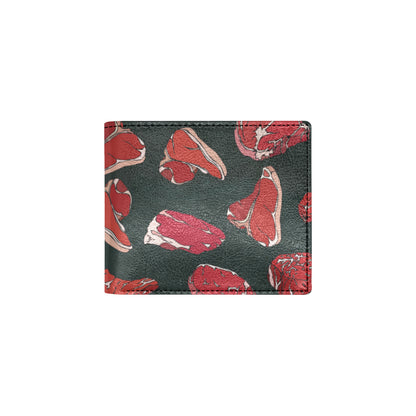 Meat Pattern Print Design 01 Men's ID Card Wallet