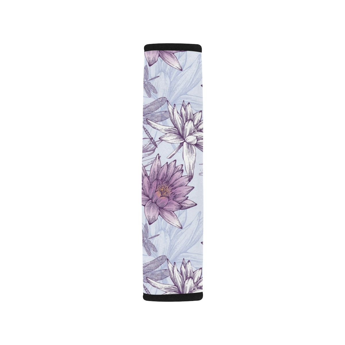Water Lily Pattern Print Design WL01 Car Seat Belt Cover