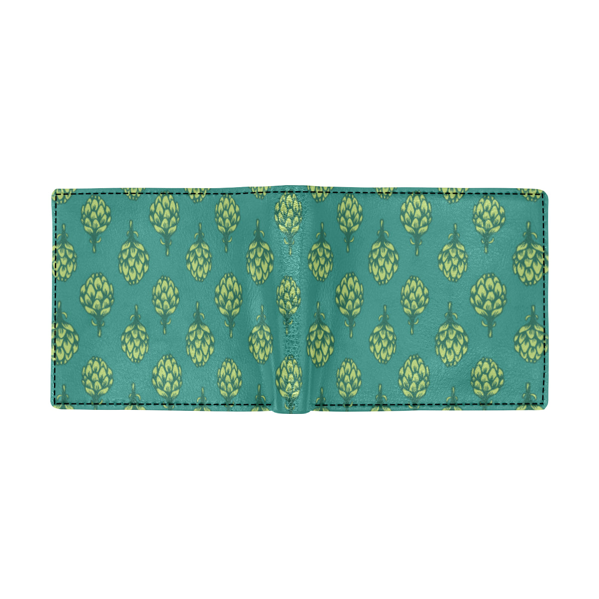 Artichoke Pattern Print Design 04 Men's ID Card Wallet