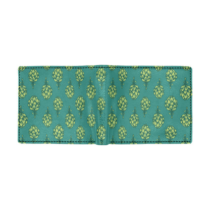 Artichoke Pattern Print Design 04 Men's ID Card Wallet