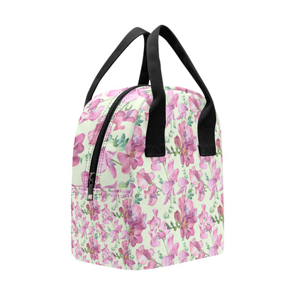Peony Pattern Print Design PE011 Insulated Lunch Bag