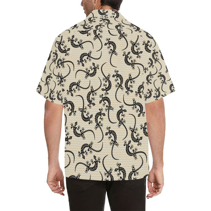 lizard Pattern Print Design 02 Men's Hawaiian Shirt