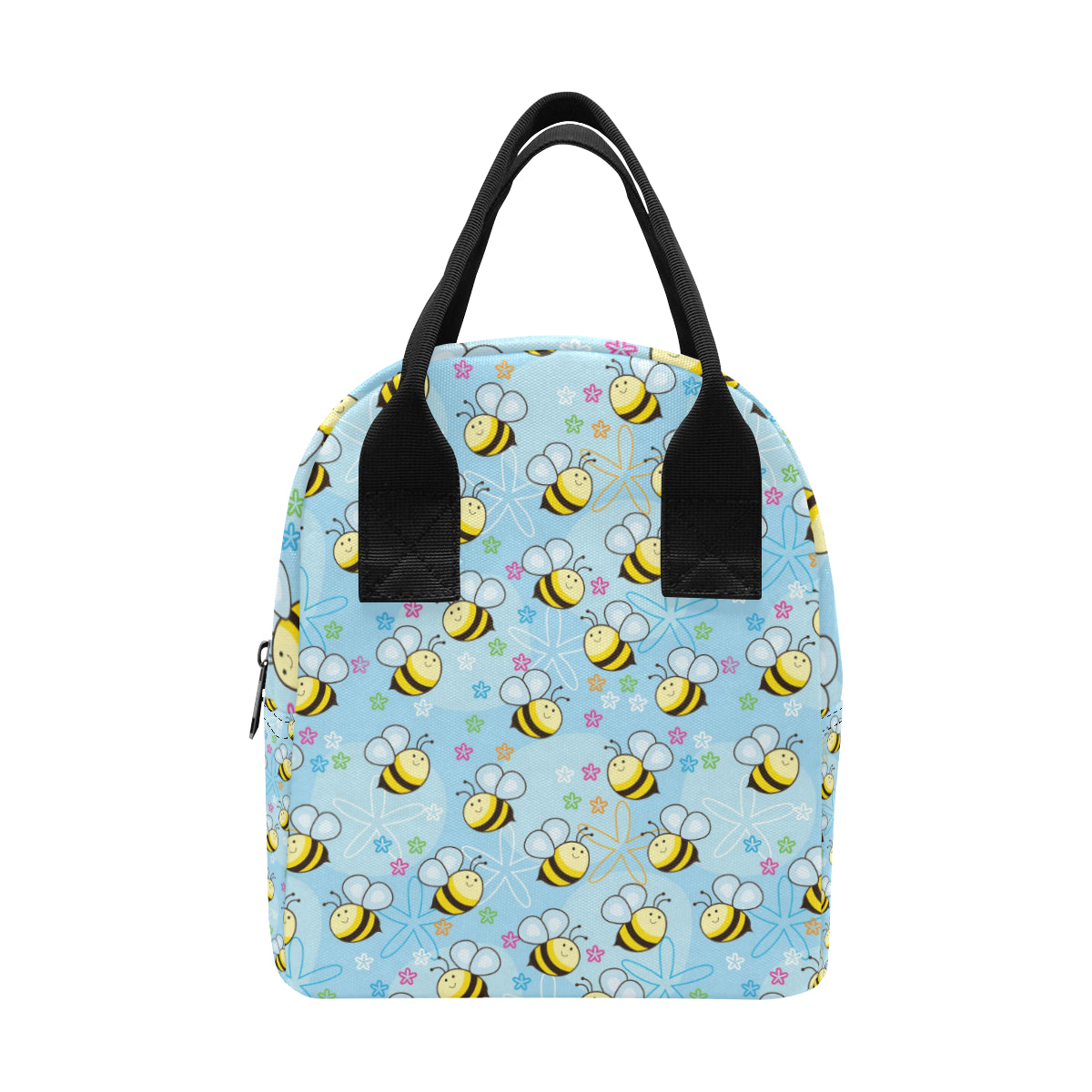 Bee Pattern Print Design BEE03 Insulated Lunch Bag