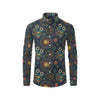 Owl Boho Style Pattern Print Design A04 Men's Long Sleeve Shirt