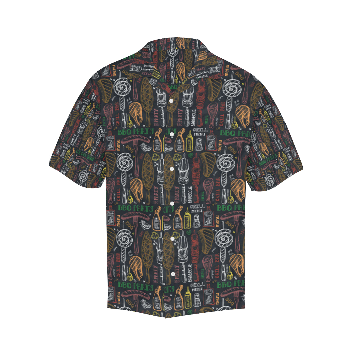 Barbecue Pattern Print Design 03 Men's Hawaiian Shirt
