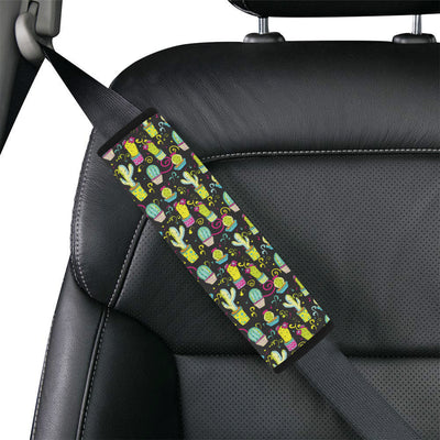 Cactus Neon Style Print Pattern Car Seat Belt Cover