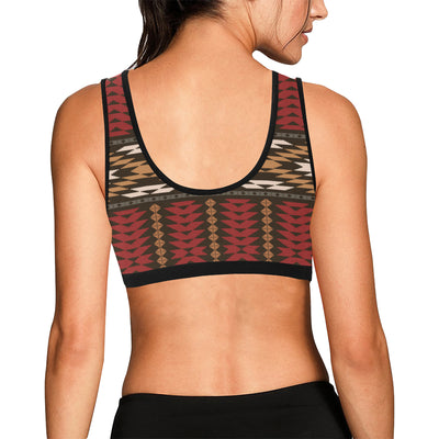 Native Pattern Print Design A02 Sports Bra