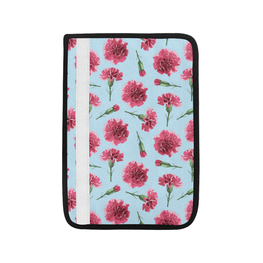 Carnations Pattern Print Design CN01 Car Seat Belt Cover