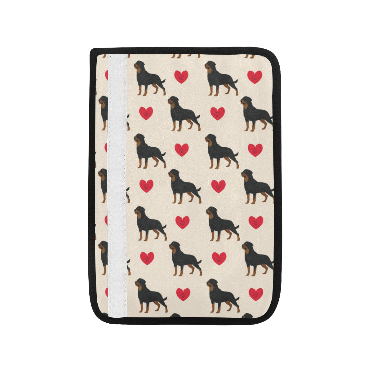Rottweiler Pattern Print Design A02 Car Seat Belt Cover