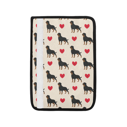 Rottweiler Pattern Print Design A02 Car Seat Belt Cover