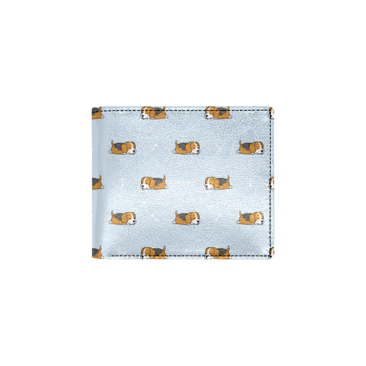 Beagle Pattern Print Design 06 Men's ID Card Wallet