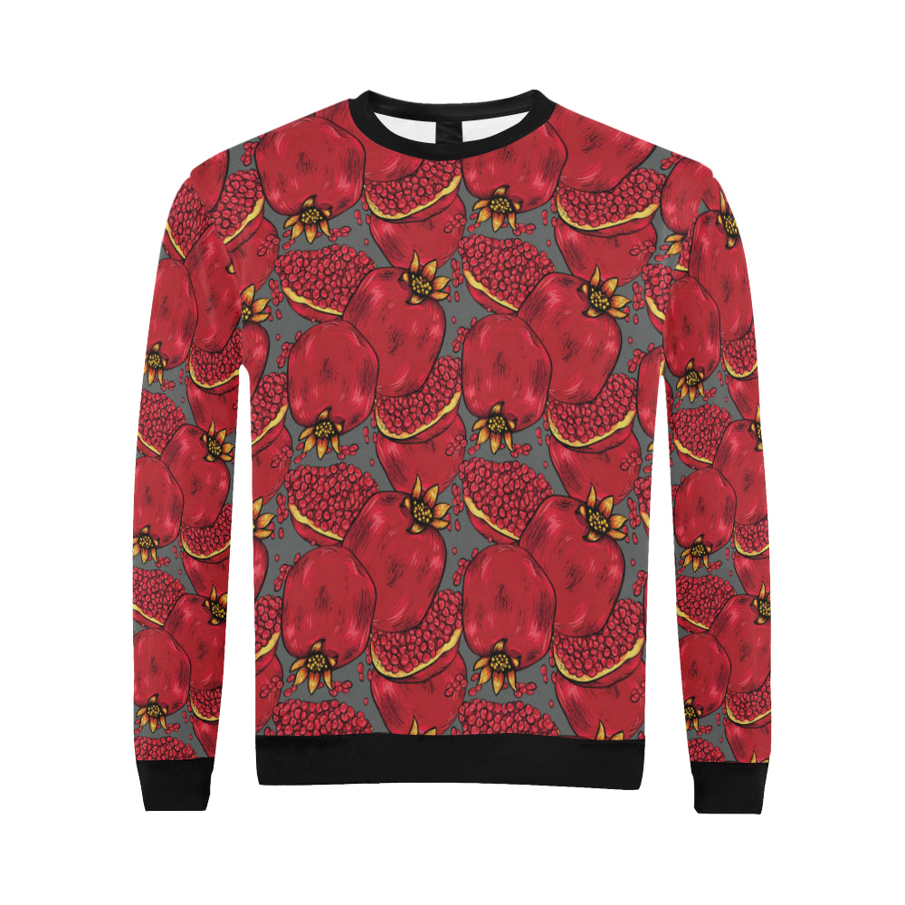 Pomegranate Pattern Print Design PG05 Men Long Sleeve Sweatshirt