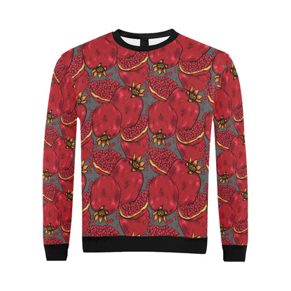 Pomegranate Pattern Print Design PG05 Men Long Sleeve Sweatshirt