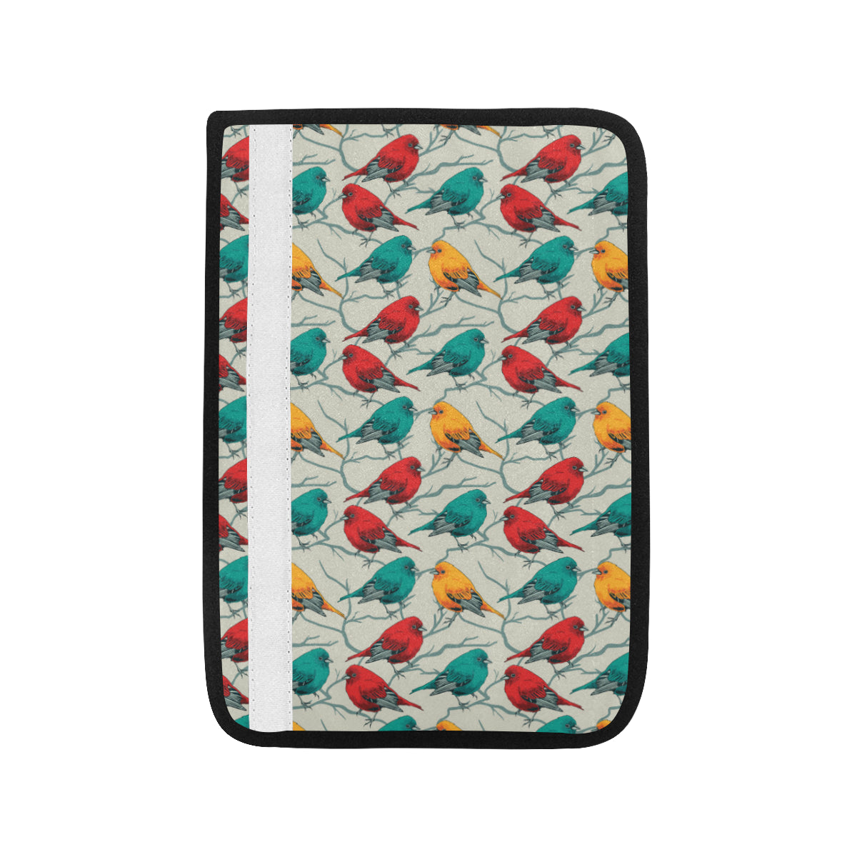 Birds Pattern Print Design 04 Car Seat Belt Cover