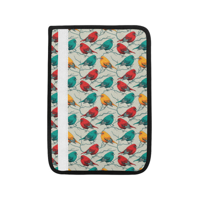 Birds Pattern Print Design 04 Car Seat Belt Cover