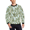 Banana Leaf Pattern Print Design BL03 Men Long Sleeve Sweatshirt