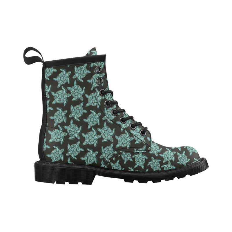 Sea Turtle Print Design LKS302 Women's Boots