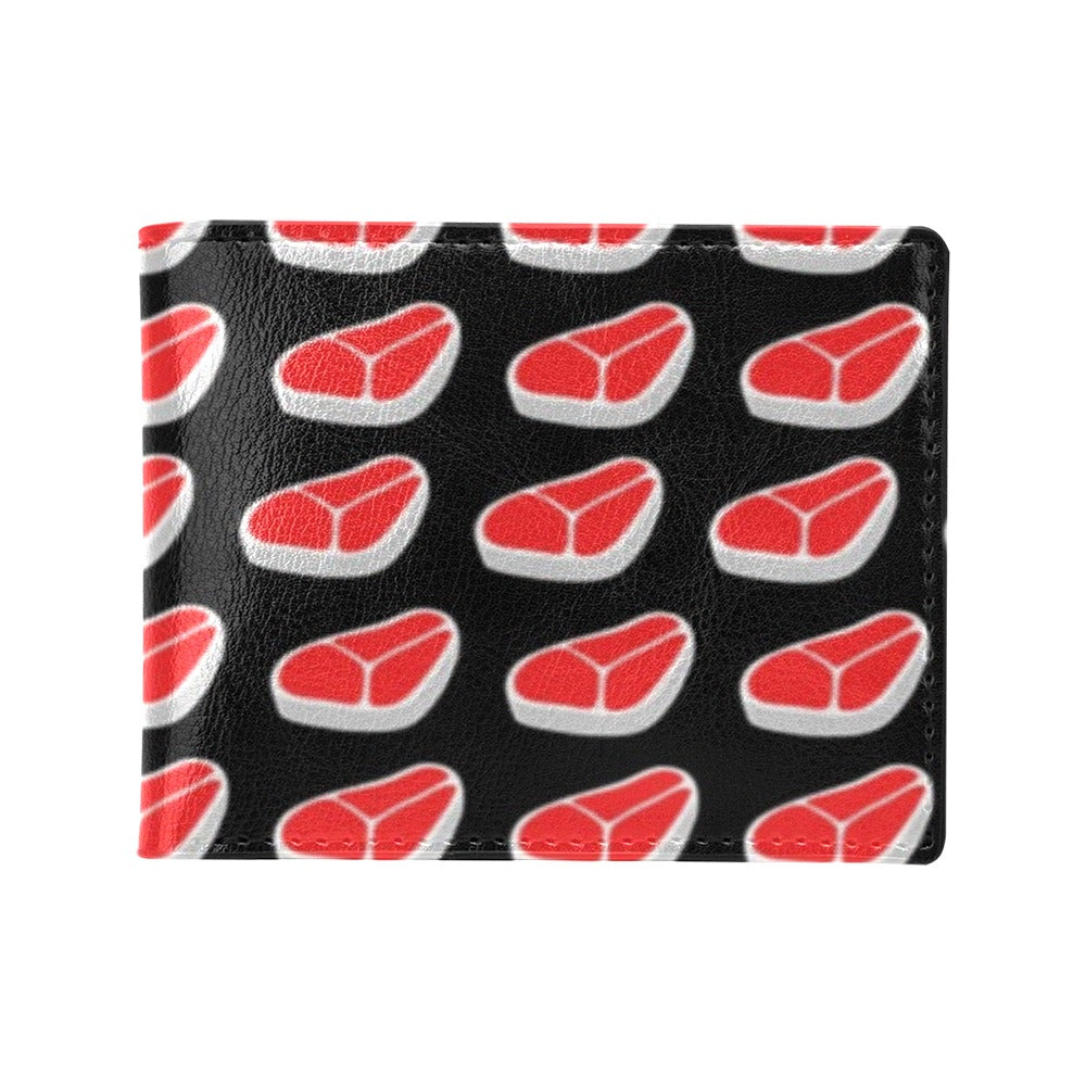 Steak Print Design LKS303 Men's ID Card Wallet