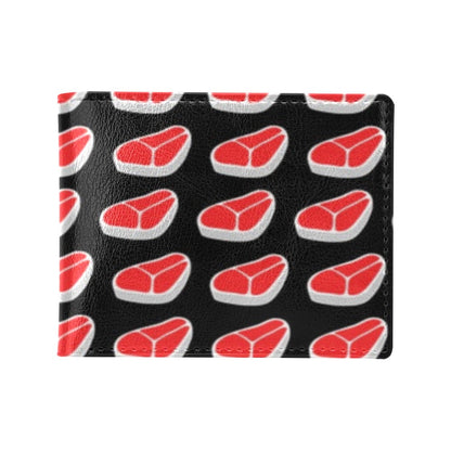 Steak Print Design LKS303 Men's ID Card Wallet