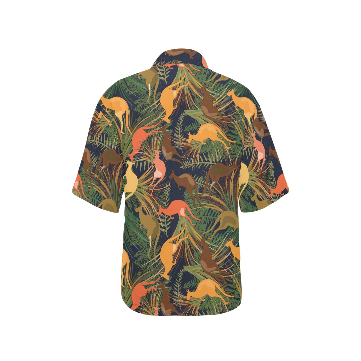 Kangaroos Pattern Print Design 07 Women's Hawaiian Shirt