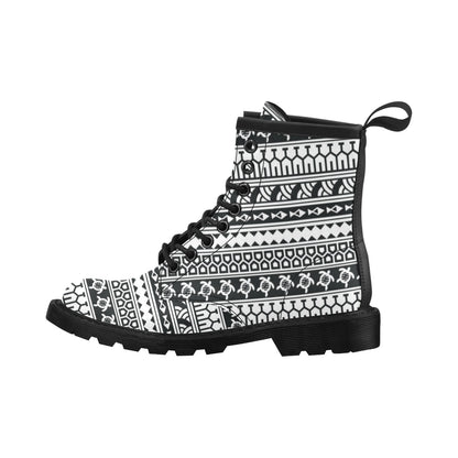 Samoan Pattern Print Design LKS303 Women's Boots