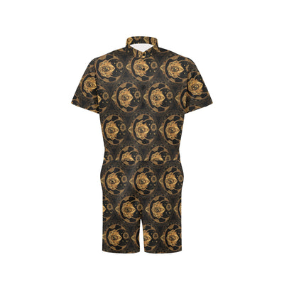 Sun Moon mandala Third eye Men's Romper